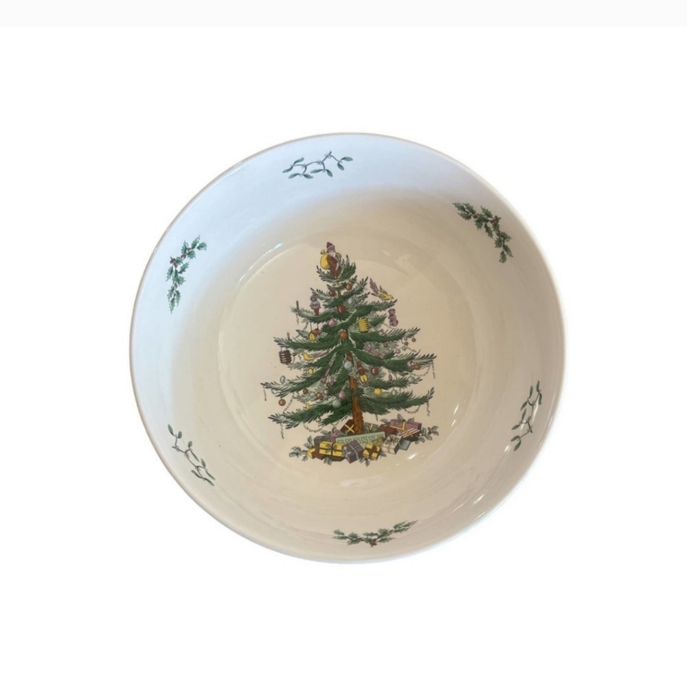 Spode Christmas Tree Round Salad Bowl